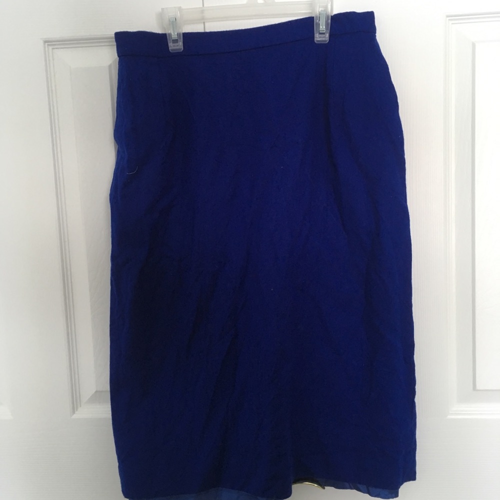 Royal blue pencil skirt